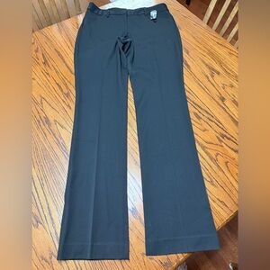 Express Editor Barely Boot 10L Black Stretch Low Rise Straight Dress Pants NWT
